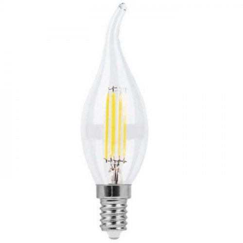 Лампа светодиодная филамент Фарлайт Свеча на ветру CW35 E14 220В 11Вт 4000К 35х121мм картинка 